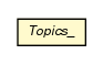Package class diagram package Topics_