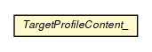 Package class diagram package TargetProfileContent_
