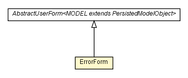 Package class diagram package ErrorForm